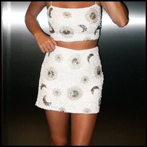 NWOT Show Me Your Mumu All Night Skort Celestial Sequin